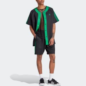 Adidas Adicolor Classics+ Short Sleeve Shirts (Gender Neutral) 'Black Green' II5782 sold by KicksCrew