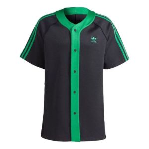 Adidas Adicolor Classics+ Short Sleeve Shirts (Gender Neutral) 'Black Green' II5782 sold by KicksCrew