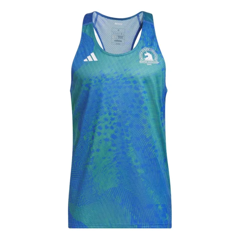 adidas Boston Marathon 2023 Race Singlet 'Blue' IM3385 sold by KicksCrew