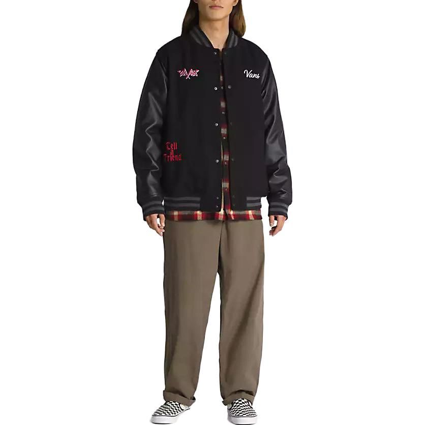 Vans Stevens Varsity Jacket 'Black' VN0008G4BLK sold by KicksCrew product image thumbnail 3