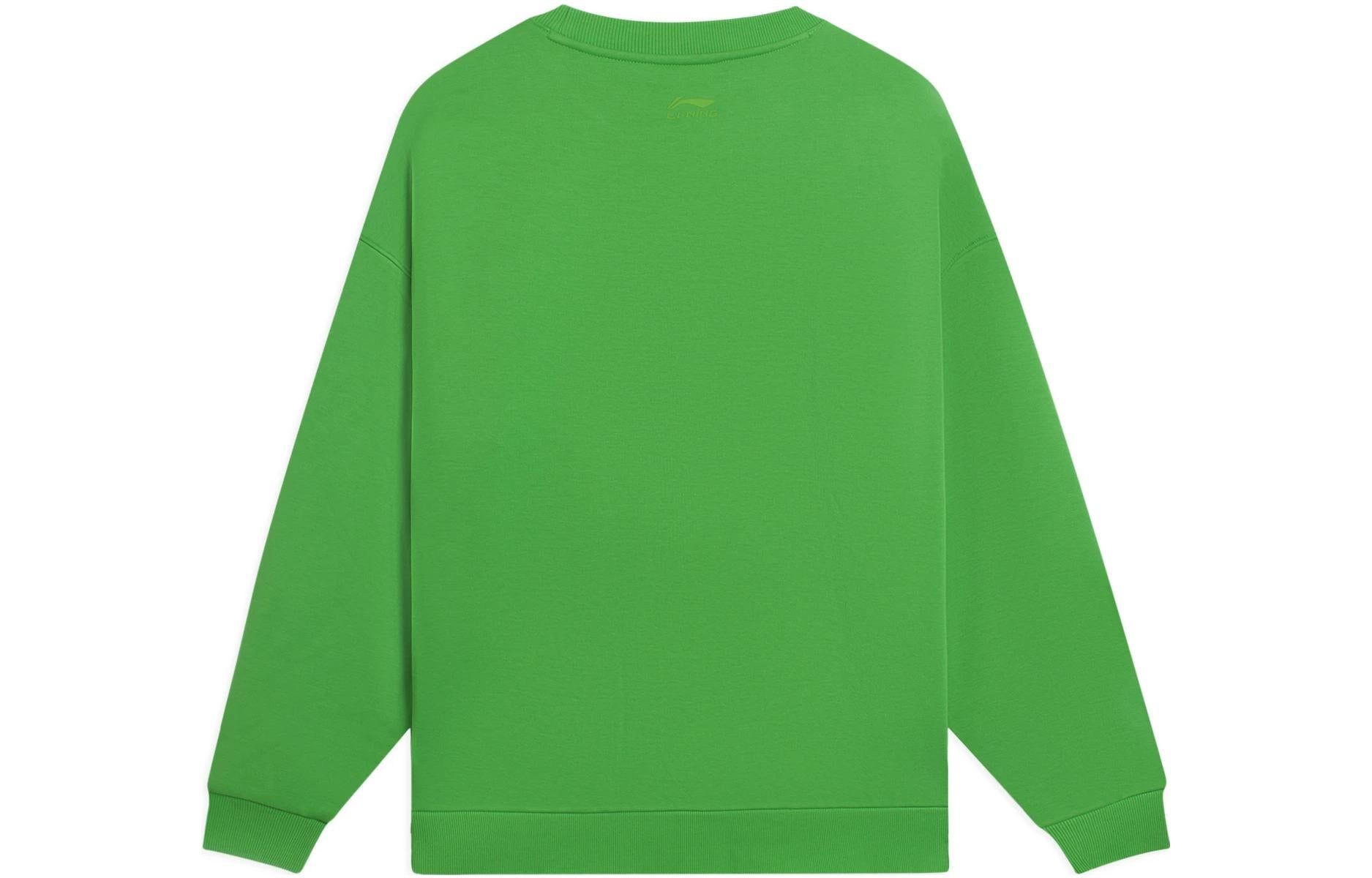 Li-Ning Anything Is Possible Graphic Sweatshirt 'Green' AWDSG91-3 sold by KicksCrew product image thumbnail 2