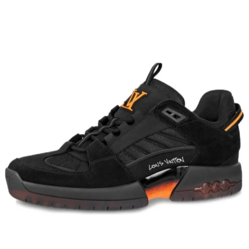 LOUIS VUITTON A View Sneakers 'Black Orange' 1A8J2R sold by KicksCrew