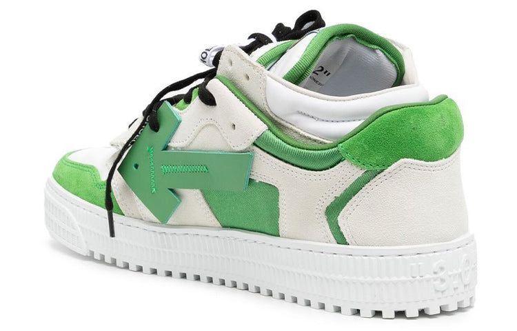 Off-White Out Of Office Low-Top Sneakers 'Green White Black' OMIA244F22LEA0010155 sold by KicksCrew product image thumbnail 4