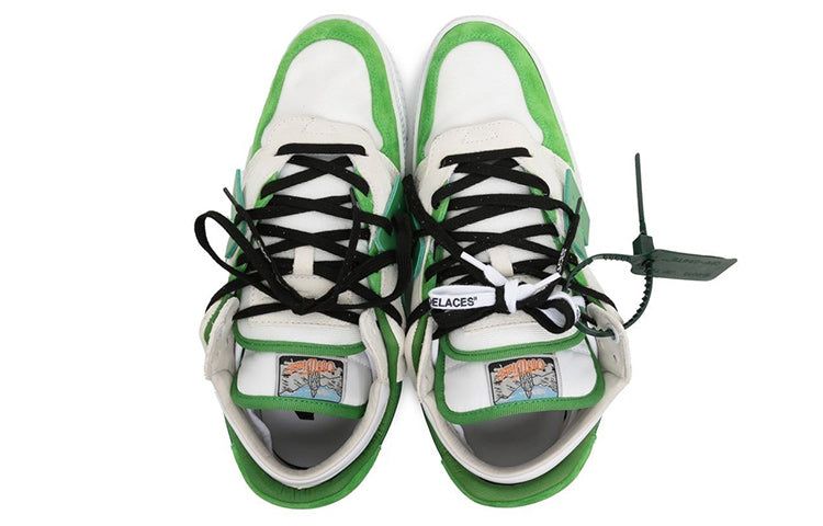 Off-White Out Of Office Low-Top Sneakers 'Green White Black' OMIA244F22LEA0010155 sold by KicksCrew product image thumbnail 3