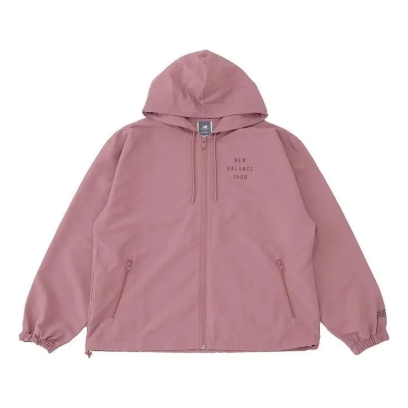 (WMNS) New Balance Iconic Collegiate Woven Jacket 'Rosewood' WJ41508R-SE sold by KicksCrew