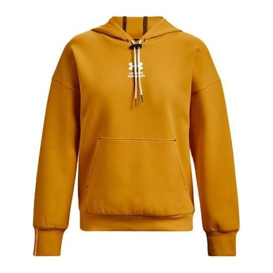 (WMNS) Under Armour Summit Logo Hoodie 'Yellow Gold' 1374466-588 sold by KicksCrew