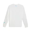 PUMA x MELO Blue Hive Long Sleeve Basketball T-shirt 'White' 625147-01 sold by KicksCrew