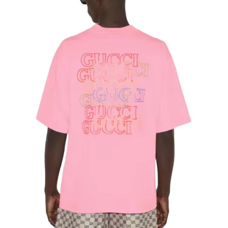 Gucci Graphic Cotton T-shirt 'Pink' 784361-XJGKW-5904 | Parallel