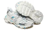 Balenciaga Track 1.0 Sneakers ' White Blue Mesh and Nylon Graffiti' 542023W3SRA9014 sold by KicksCrew