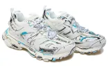 Balenciaga Track 1.0 Sneakers ' White Blue Mesh and Nylon Graffiti' 542023W3SRA9014 sold by KicksCrew