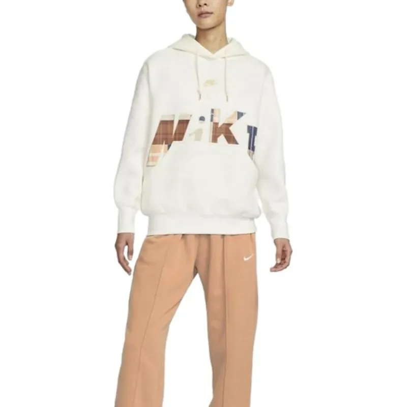 (WMNS) Nike Sportswear Fleece Pullover Hoodie 'Ivory white' FV3977-133 sold by KicksCrew