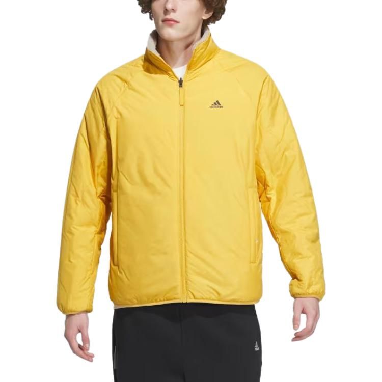 adidas Sherpa Reversible Padded Jacket 'Yellow Grey' IT8711 sold by KicksCrew product image thumbnail 3