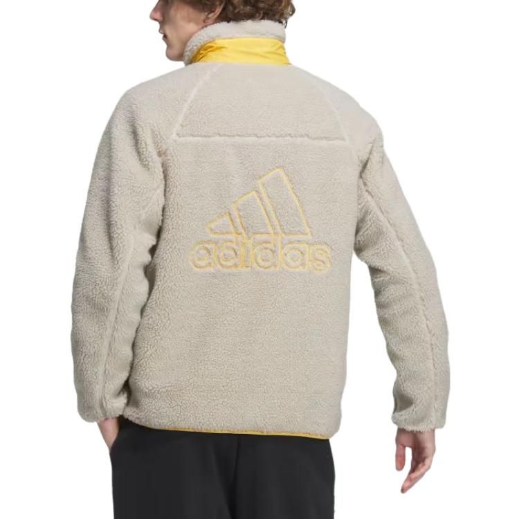 adidas Sherpa Reversible Padded Jacket 'Yellow Grey' IT8711 sold by KicksCrew product image thumbnail 5