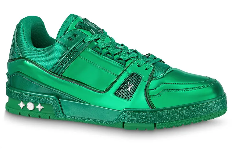 LOUIS VUITTON LV Trainer Sneakers 'Green' 1AA46B sold by KicksCrew product image thumbnail 2