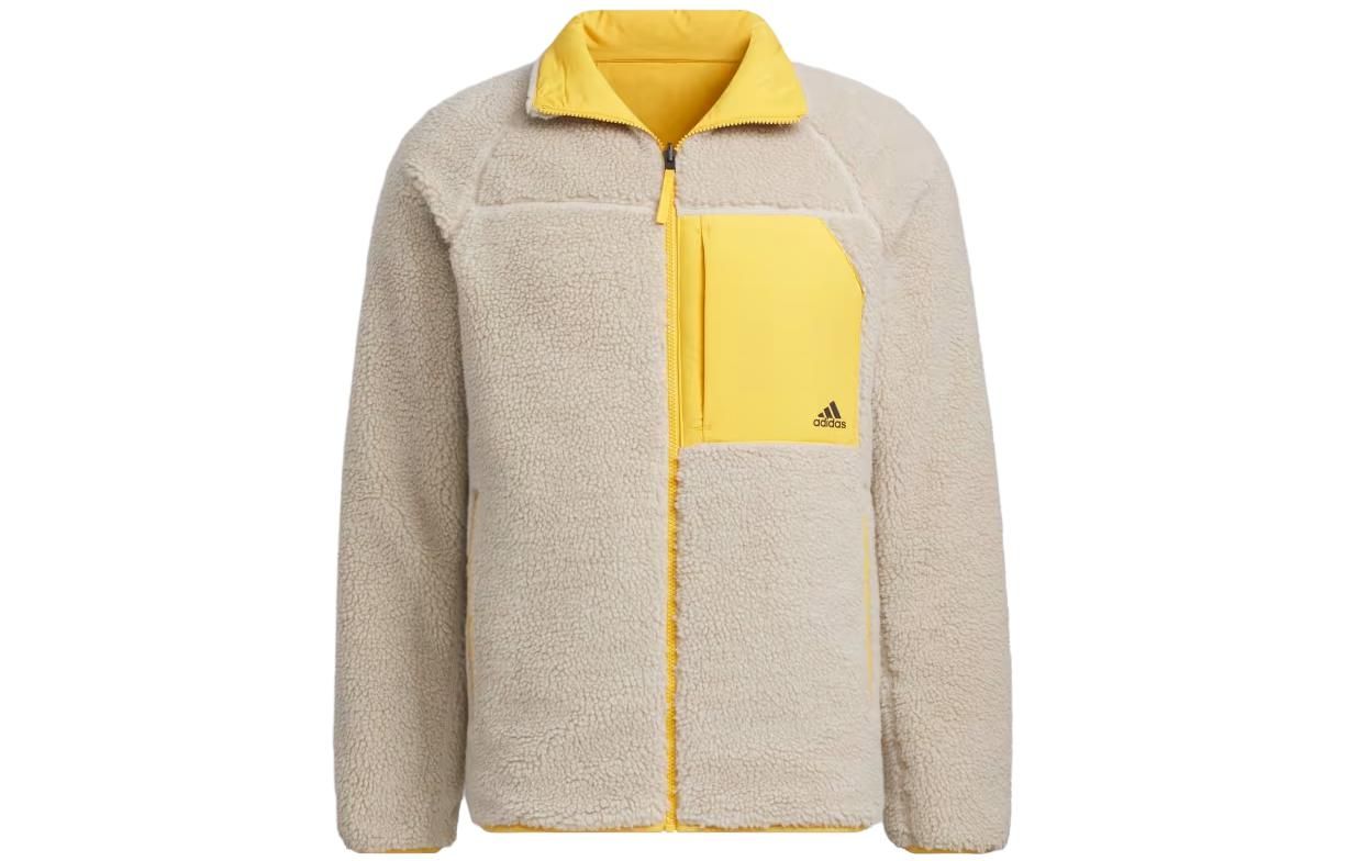 adidas Sherpa Reversible Padded Jacket 'Yellow Grey' IT8711 sold by KicksCrew product image thumbnail 2