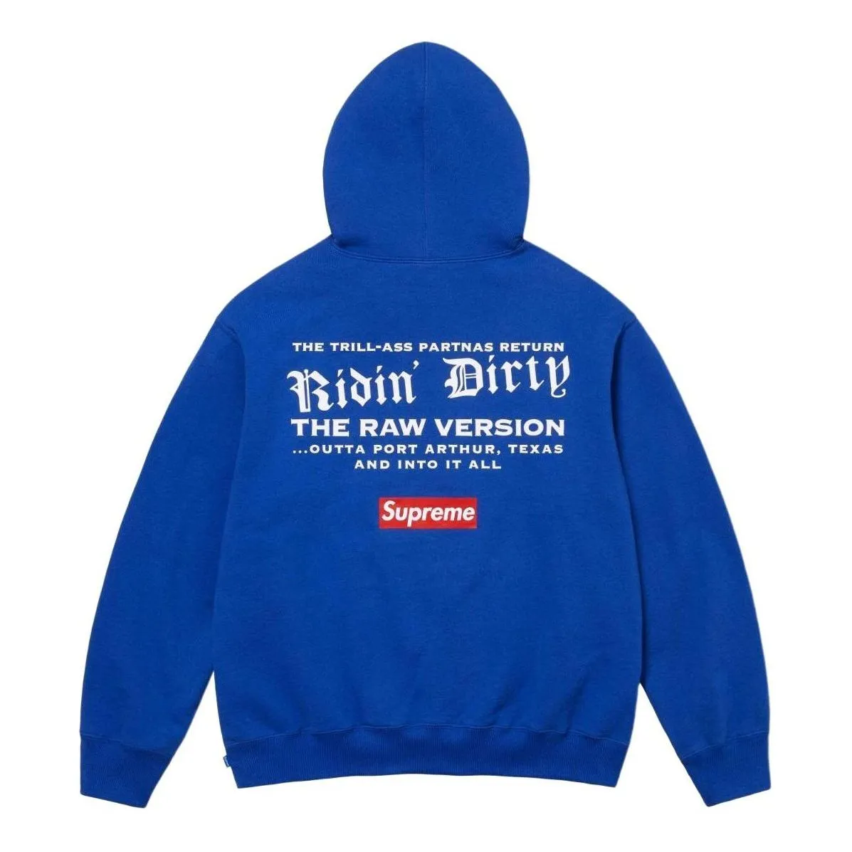 Supreme x UGK Hooded Sweatshirt 'Blue Yellow White' SUP-SS24-0141 sold by KicksCrew product image thumbnail 2