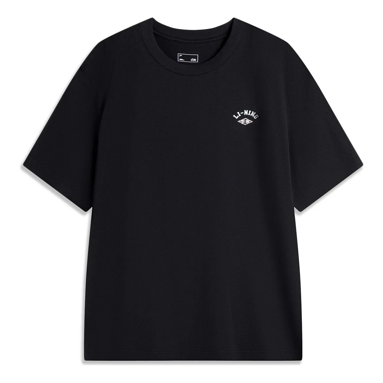 Li-Ning Small Logo T-shirt 'Black' AHSU535-3 sold by KicksCrew