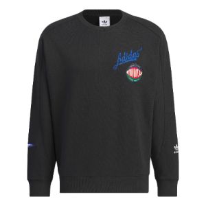 Adidas Originals Collegiate Badgework Crew Sweatshirt 'Black' IZ1520 sold by KicksCrew