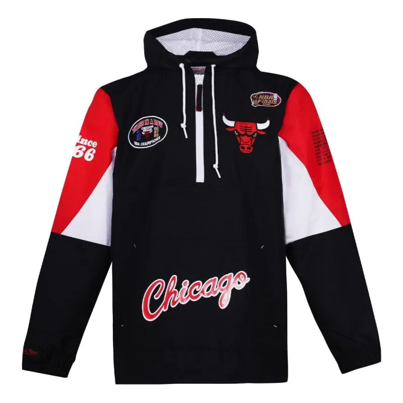 Mitchell & Ness x NBA Chicago Bulls Origins Pullover Hoodie 'Black' OJPO5033-CBUYYPPPBLCK sold by KicksCrew