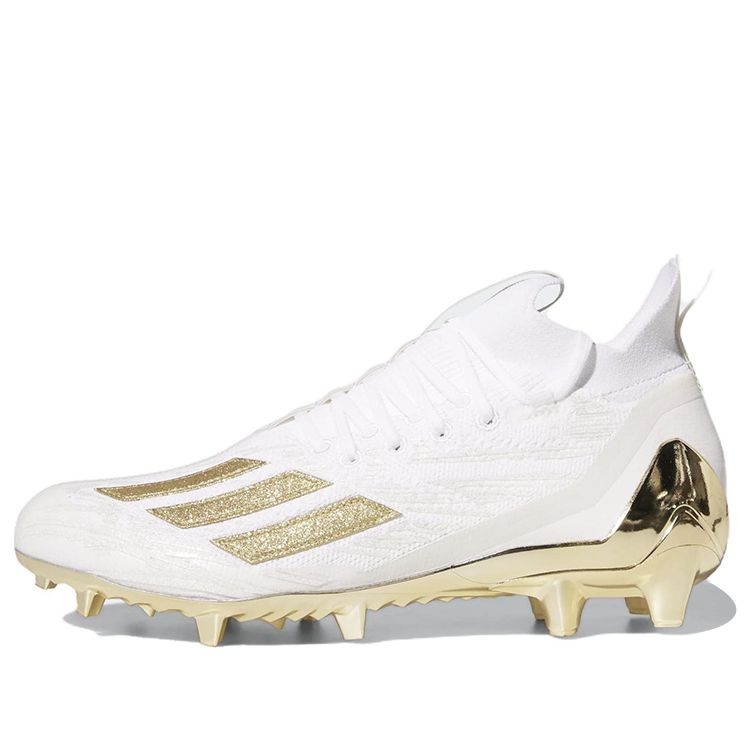 adidas Adizero Cleats Primeknit 'White Gold Metallic' GX5100 sold by KicksCrew