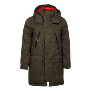 Converse Mid-length Printed Sideline Down Jacket 'Olive Green' 10007260-A01 sold by KicksCrew
