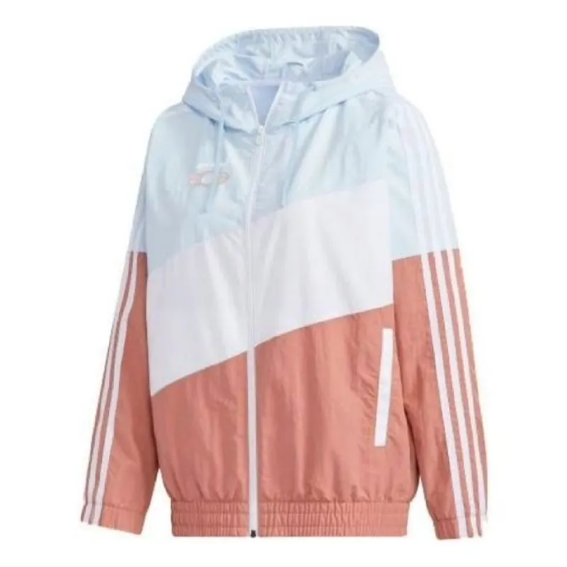 (WMNS) adidas Neo Essential Game Windbreaker 'Teal White Black' GM2317 sold by KicksCrew