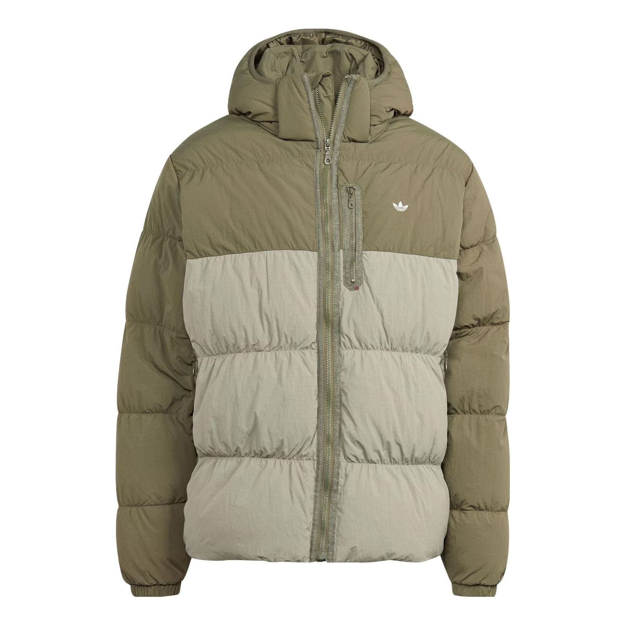 Adidas Originals Down Regen Adv Puffer Jacket 'Olive Green Beige' HZ0682 sold by KicksCrew