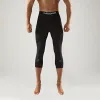 Rigorer Compression Leggings 3/4 with Reflective Print 'Black White' Z119111402 sold by KicksCrew