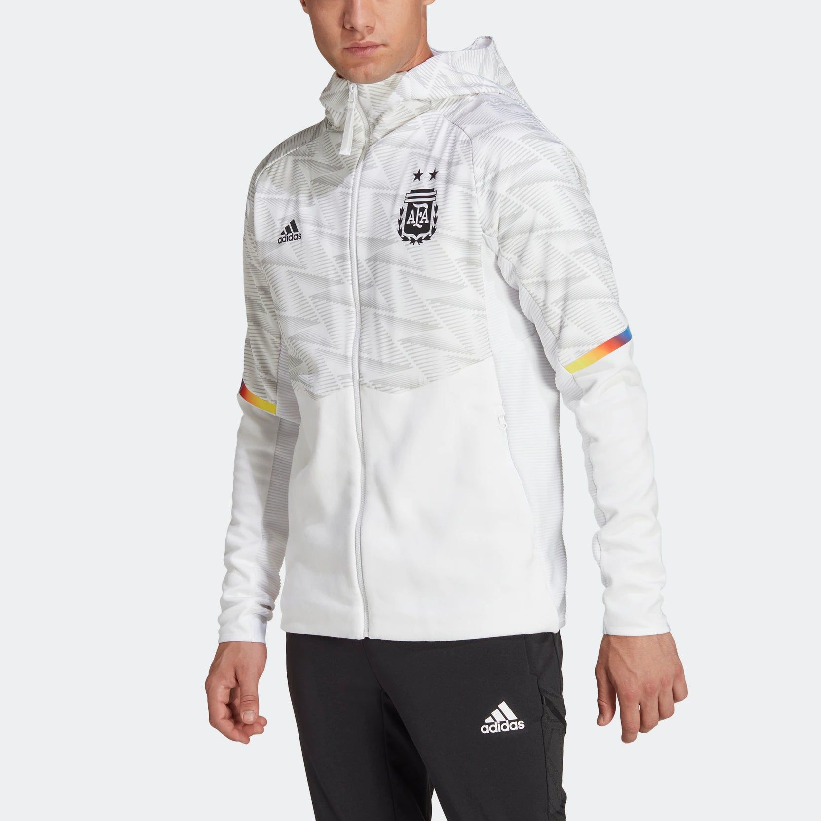 adidas Argentina Game Day Travel Full-Zip Hoodie 'White' IC4444 sold by KicksCrew product image thumbnail 2