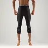 Rigorer Compression Leggings 3/4 with Reflective Print 'Black White' Z119111402 sold by KicksCrew