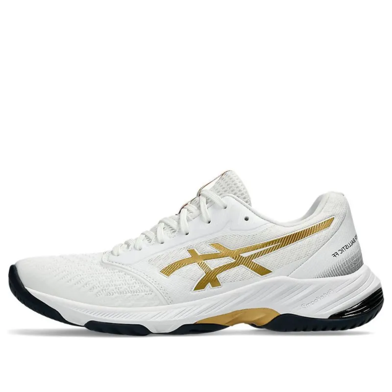 ASICS Netburner Ballistic FF 3 'White Pure Gold' 1051A073-104 sold by KicksCrew