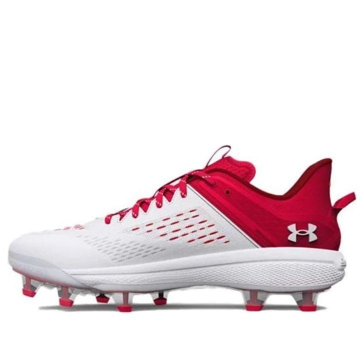 Under Armour Yard Low MT TPU Baseball Cleats 'White Red' 3025591600 sold by KicksCrew