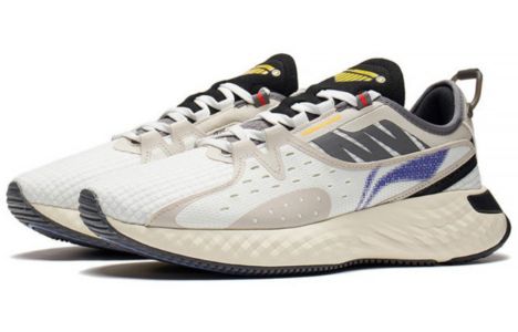 Li-Ning SHIELD Lifestyle Comfort Shoes 'White Blue Beige' AGLS067-2 sold by KicksCrew
