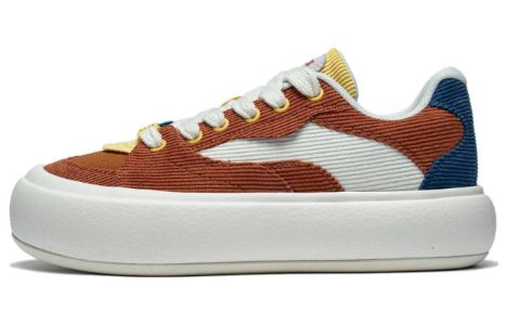 (WMNS) Li-Ning Puff Platform Skate Shoes 'Brown Blue' AZGT092-1 sold by KicksCrew