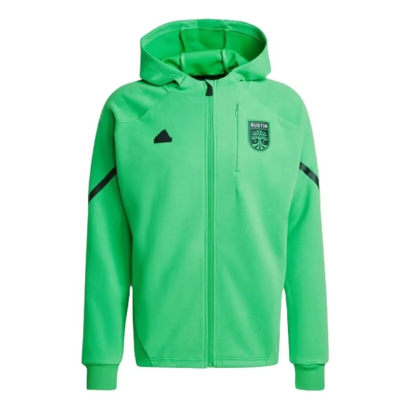 adidas Austin FC Designed For Gameday Anthem Soccer Jacket 'Green' IQ0706 sold by KicksCrew