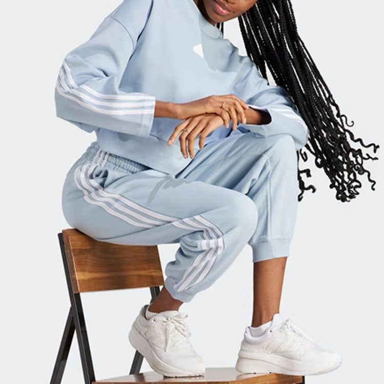 (WMNS) adidas Bluza Future Icons 3-Stripes Sweatshirt 'Blue' IL3056 sold by KicksCrew product image thumbnail 4