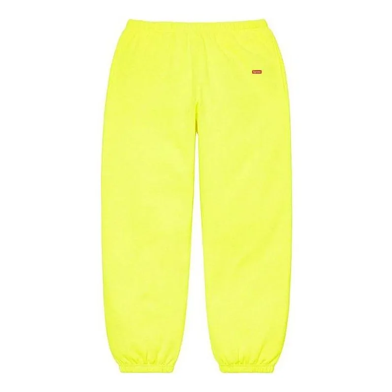 Supreme Small Box Sweatpants 'Yellow' SUP-SS21-607 sold by KicksCrew
