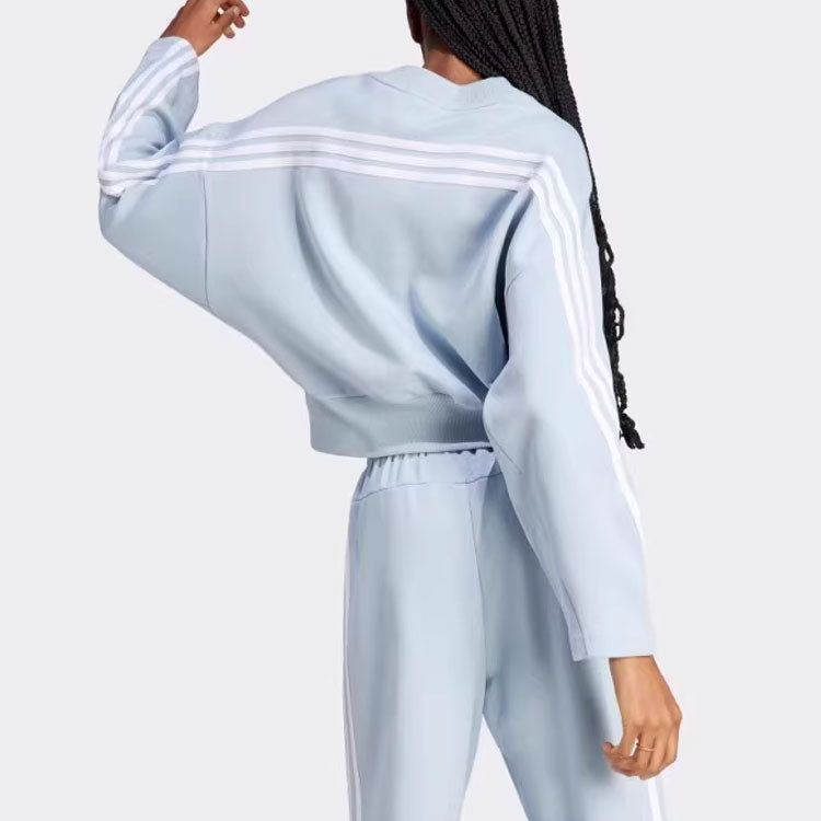 (WMNS) adidas Bluza Future Icons 3-Stripes Sweatshirt 'Blue' IL3056 sold by KicksCrew product image thumbnail 3