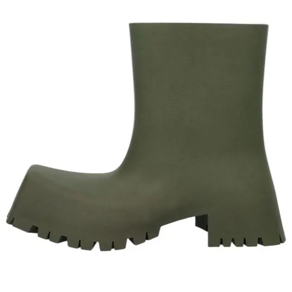 (WMNS) Balenciaga Trooper Boots 'Olive Green' 679326W0FO83300 sold by KicksCrew