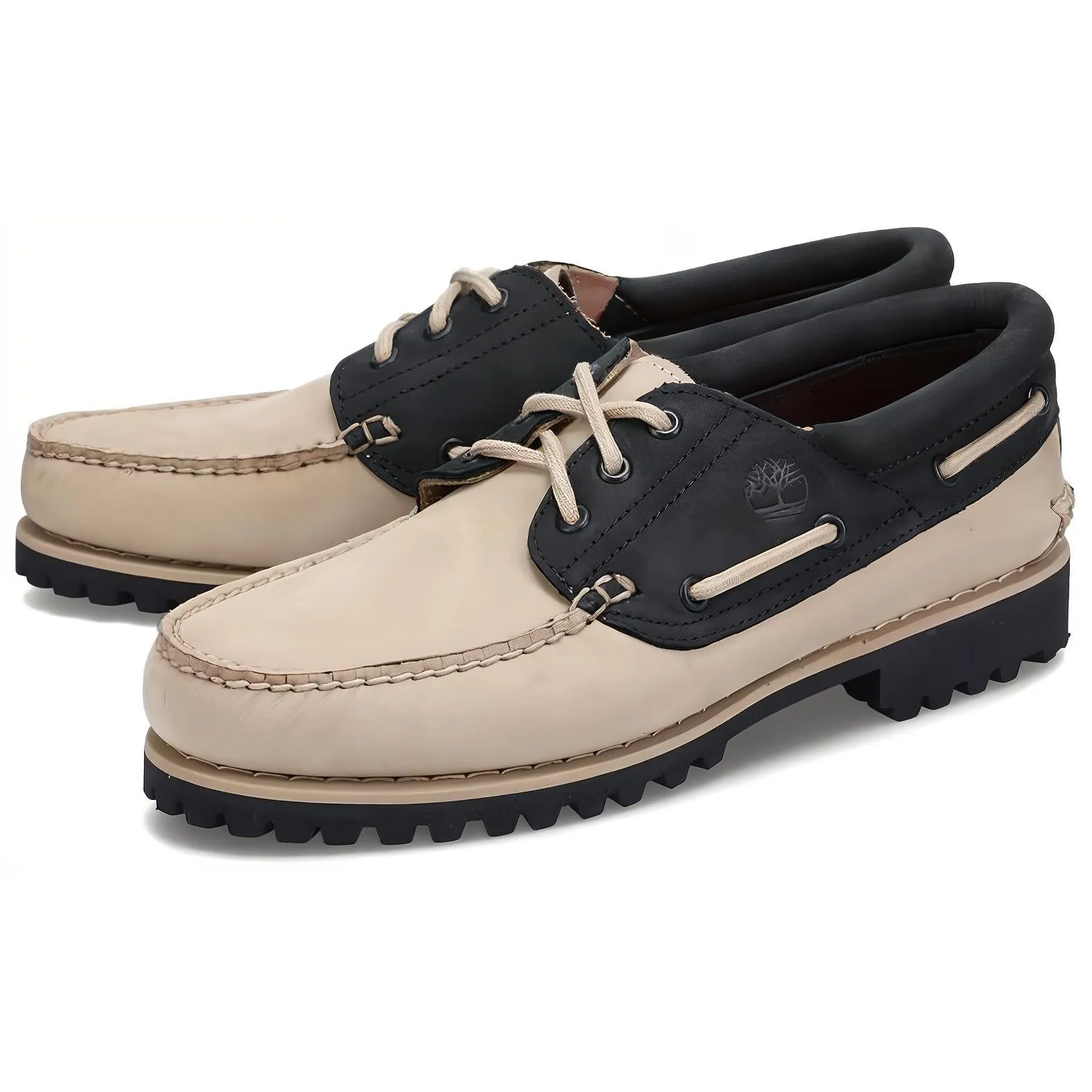 Timberland 3-Eye Lug Handsewn Boat Shoes 'Beige' A5RH8 sold by KicksCrew product image thumbnail 3