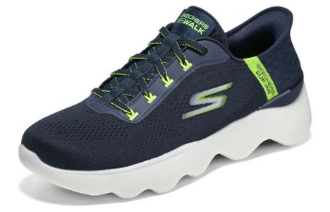 Skechers Go Walk Massage Fit 'Navy Lime' 216410-NVLM sold by KicksCrew