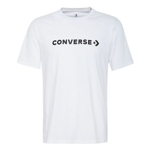 Converse Star Chevron Wordmark T-Shirt 'White' 10017455-A02 sold by KicksCrew