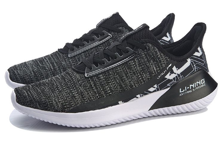 Li-Ning Chixiao No Boundry Running Shoes 'Black White' ARHR175-5 sold by KicksCrew product image thumbnail 3