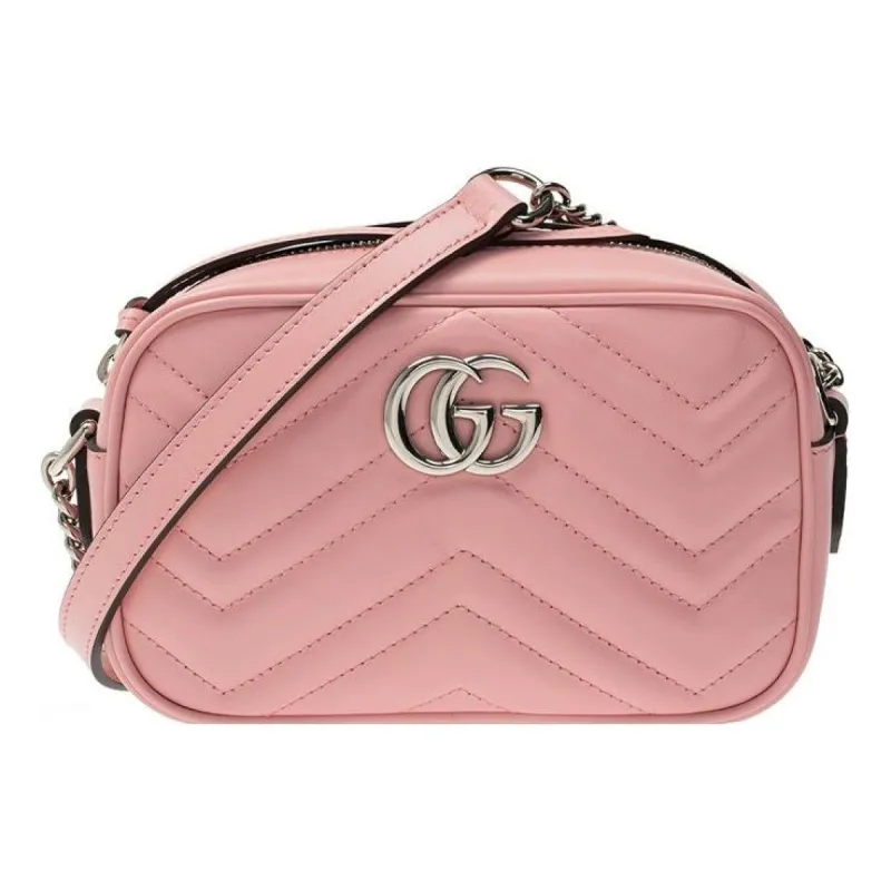 (WMNS) Gucci GG Marmont Matelasse Mini Bag 'Wild Rose' 634936-DTD1P-5815 sold by KicksCrew