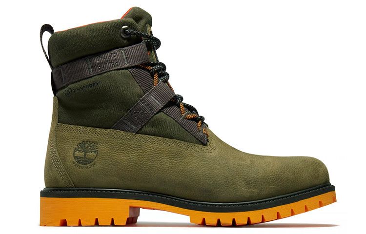 Timberland Heritage 6 Inch Waterproof Leather and Fabric Boot 'Dark Green Nubuck' A2H8QA58 sold by KicksCrew product image thumbnail 2
