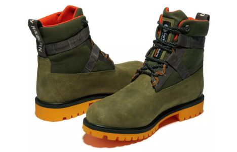 Timberland Heritage 6 Inch Waterproof Leather and Fabric Boot 'Dark Green Nubuck' A2H8QA58 sold by KicksCrew