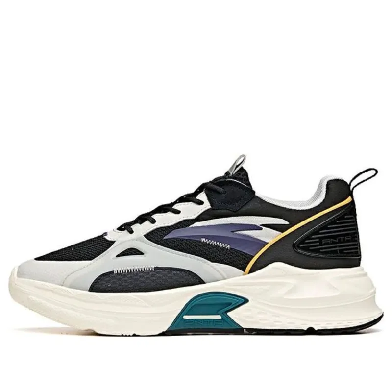 ANTA Mix Casual Sneakers 'Black White' 112118812-3 sold by KicksCrew
