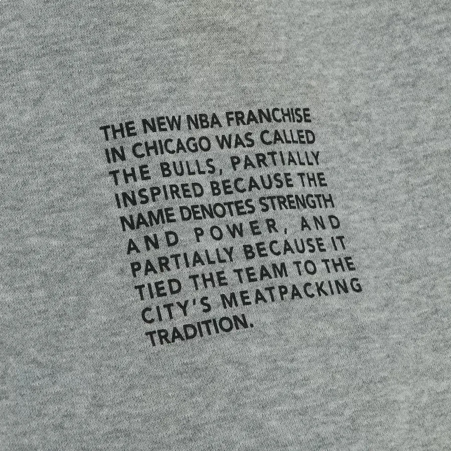 Mitchell & Ness x NBA Team Origins Fleece Pants 'Chicago Bulls' PSWP4850-CBUGYHT sold by KicksCrew product image thumbnail 3