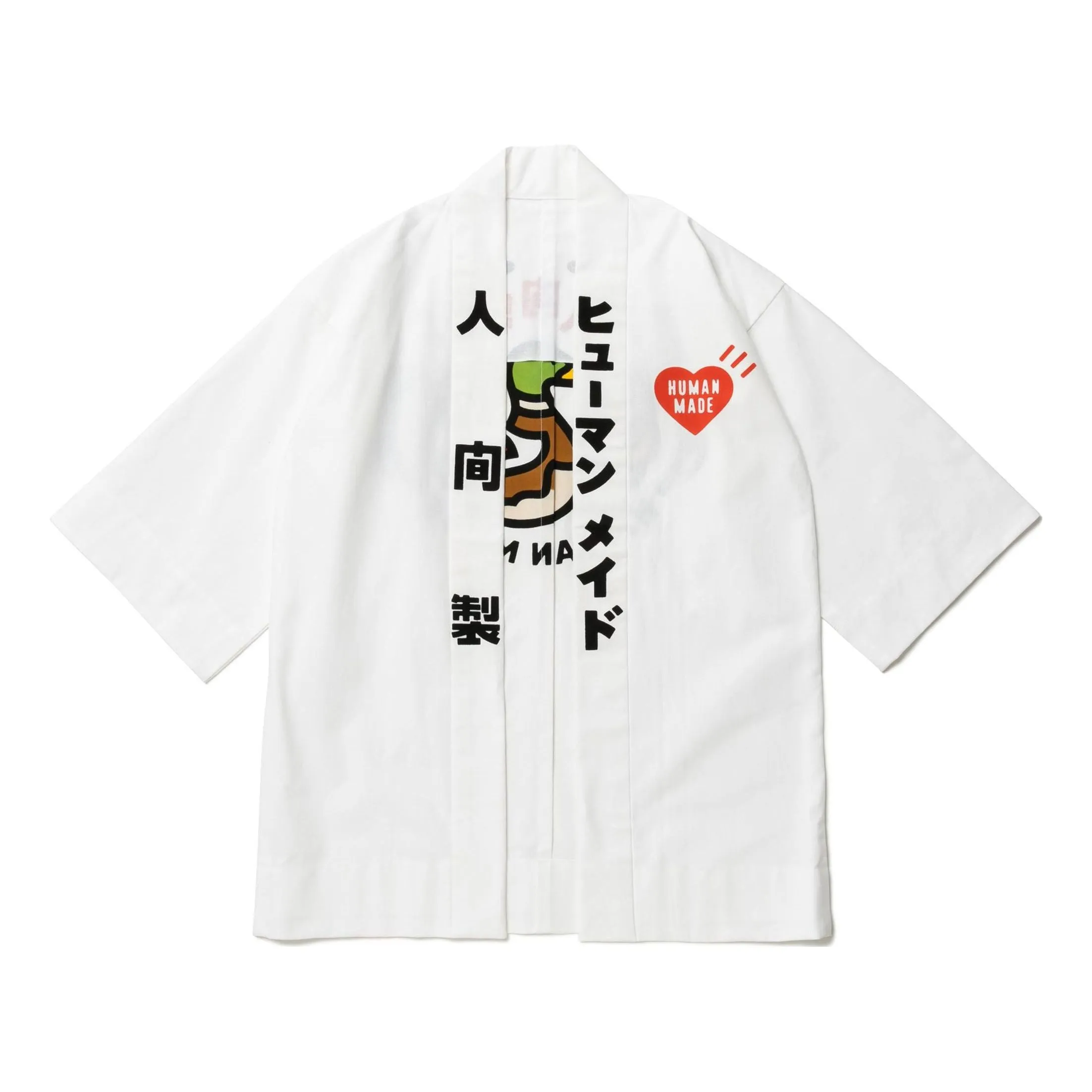 HUMAN MADE Ningen-Sei Happi Coat 'White' HM23JK015 sold by KicksCrew