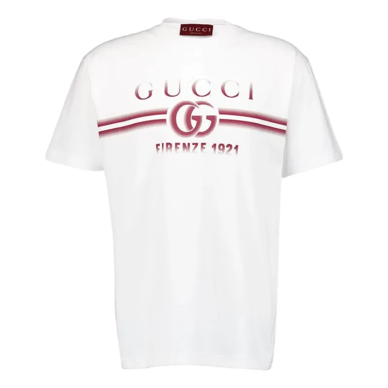 Gucci Print Cottin Jersey T-shirt 'White' 785345-XJGKJ-9541 sold by KicksCrew